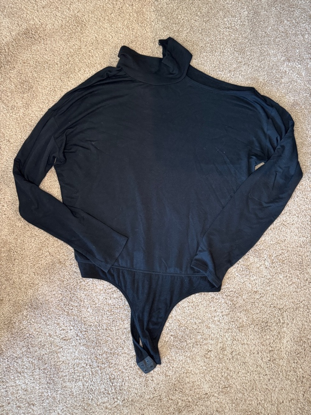 PAIGE Black Long Sleeve Turtleneck Bodysuit